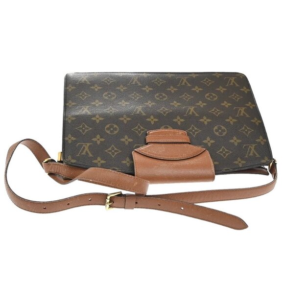 LOUIS VUITTON Courcelles Shoulder Bag Monogram Leather Brown M51375 86YH461 - Picture 5 of 16